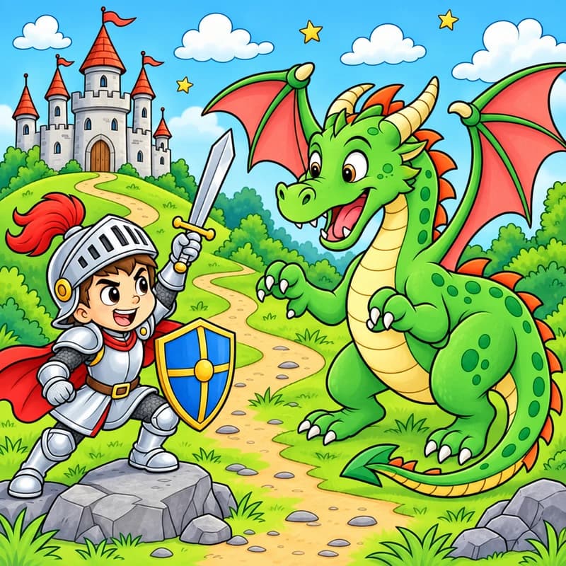 Classic Cartoon artwork made with Color It Up