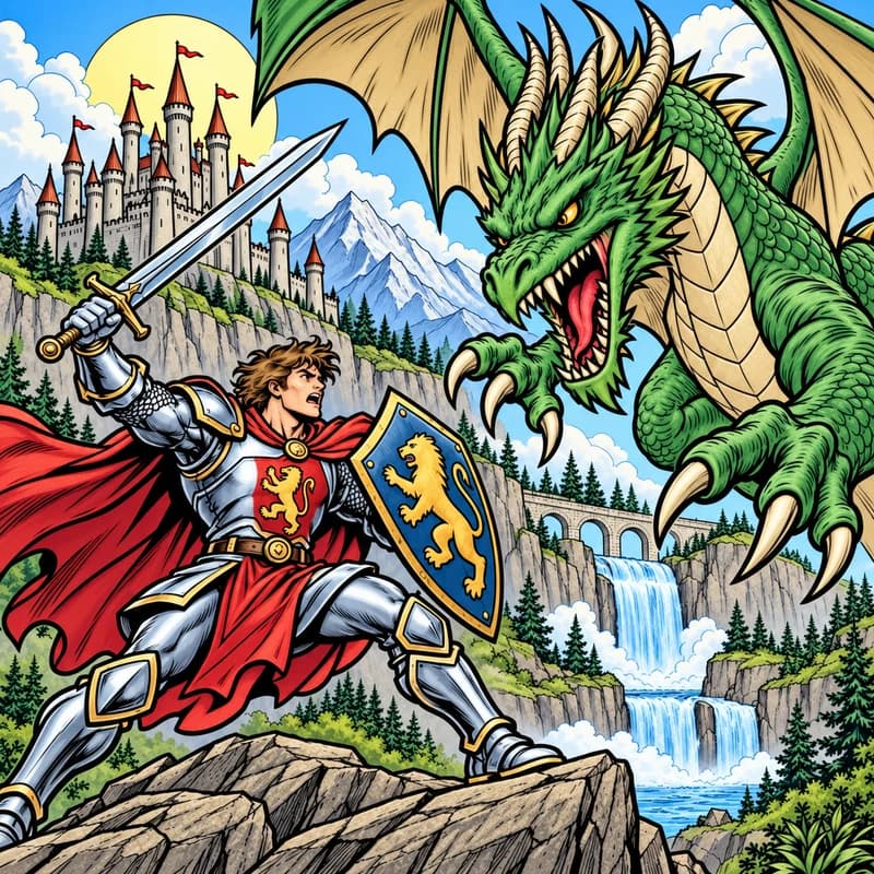 Comic Book artwork made with Color It Up