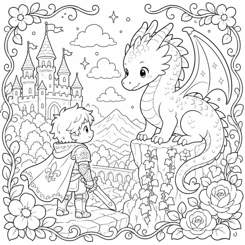 Cozy & Cute coloring page example